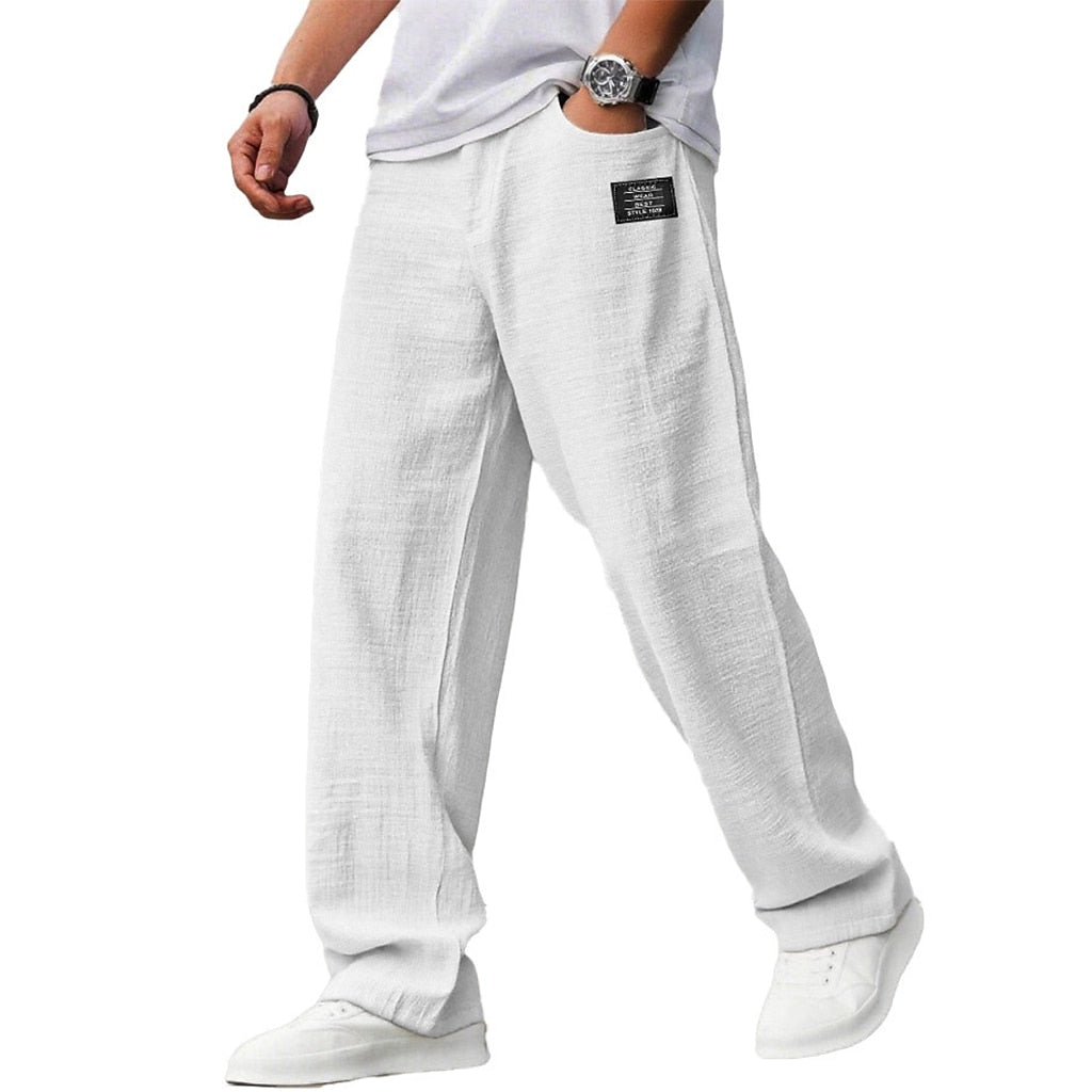 Baggy Cotton Linen Pants - Soft, Breathable, Summer Casual