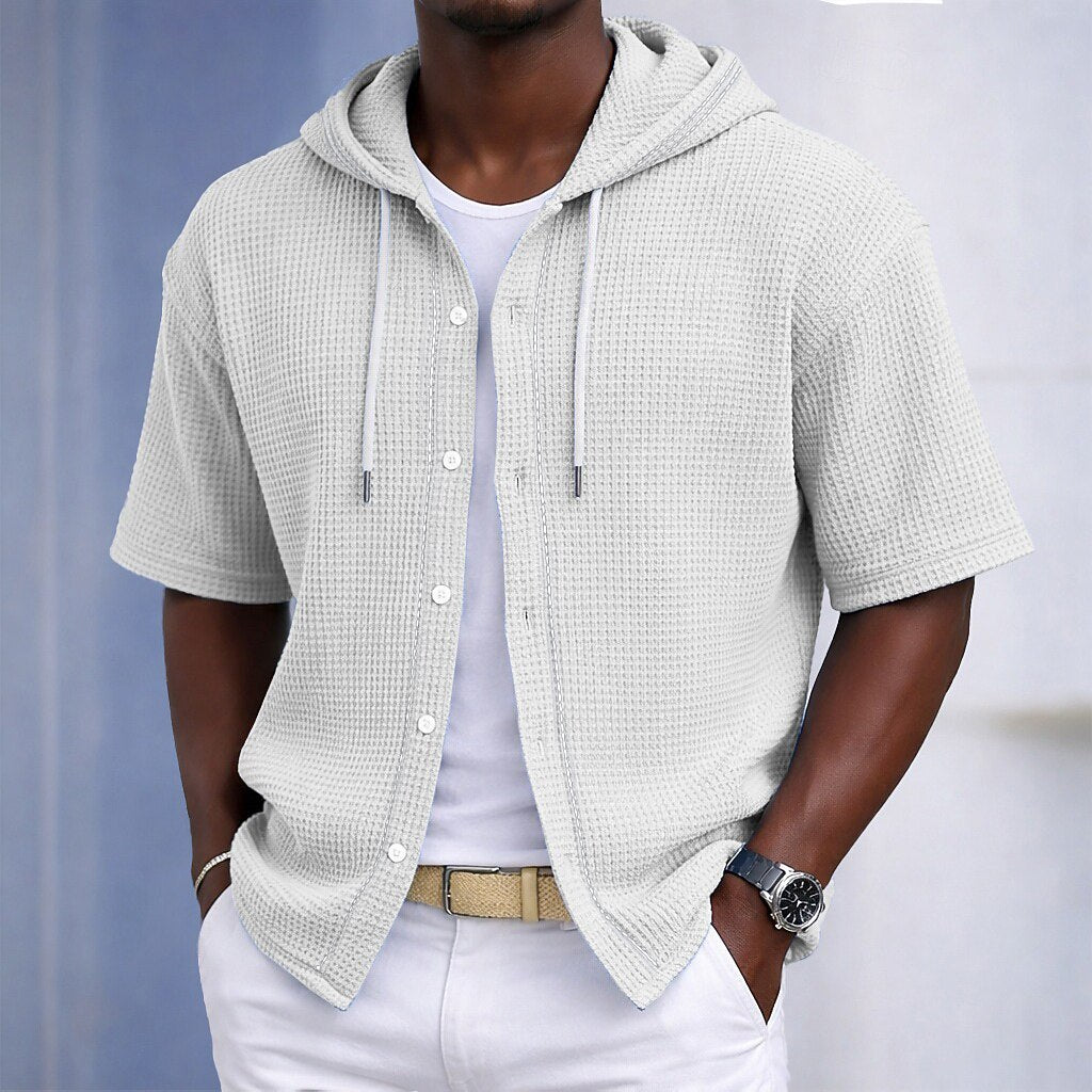 Men's Waffle-Knit Shirt