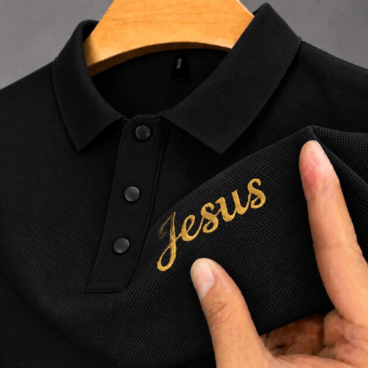 100% Cotton Pique Polo Shirt With Embroidery