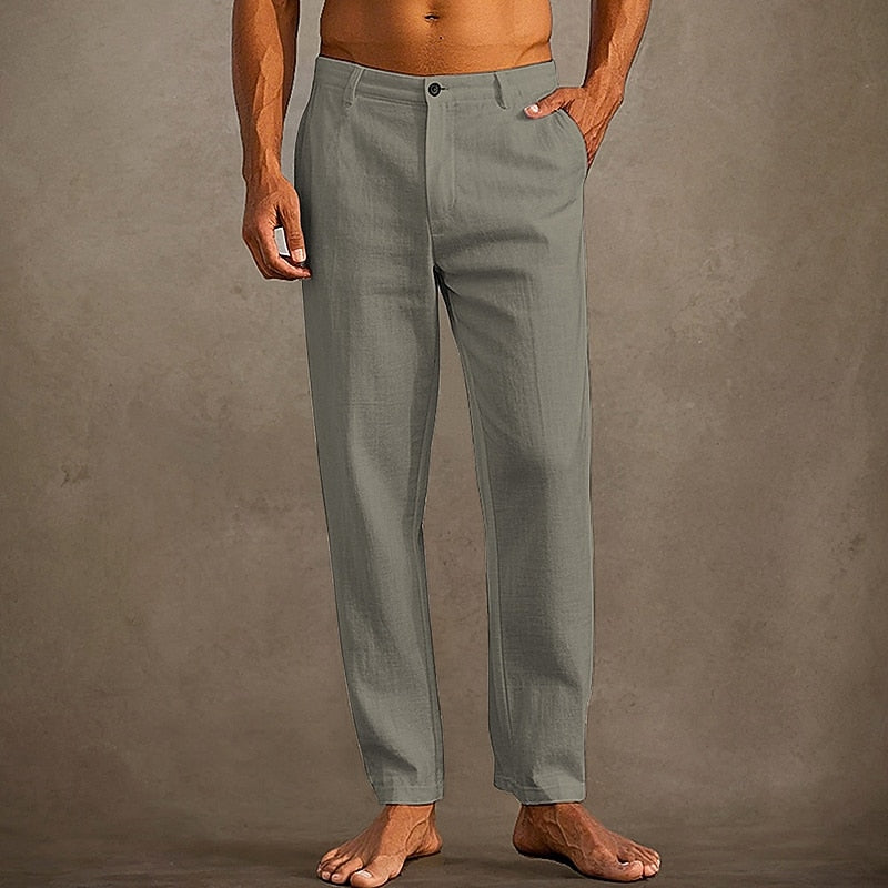 Summer Cotton Linen Pants - Everyday Comfort for Men