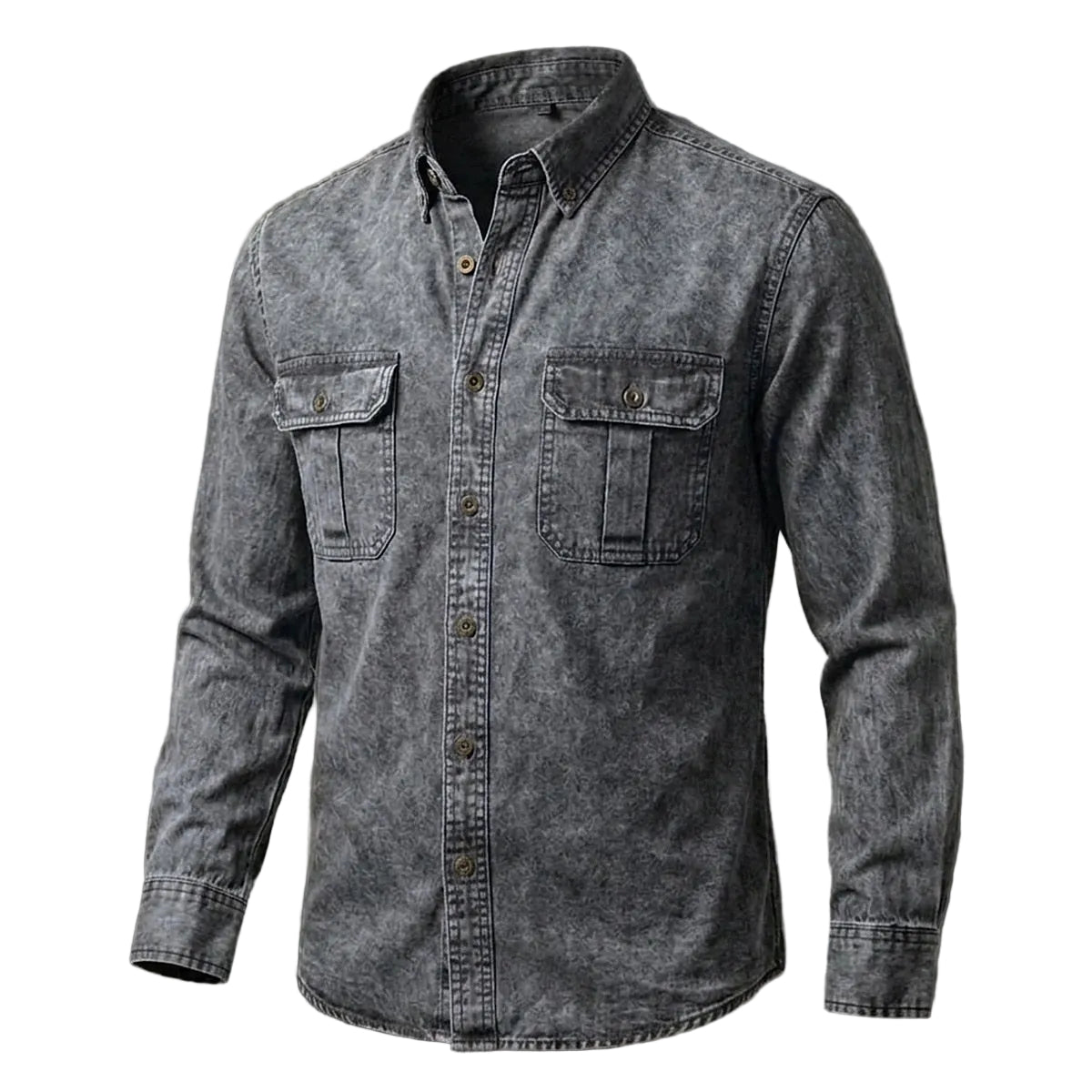 Vintage Feel Washed Cotton Shirt