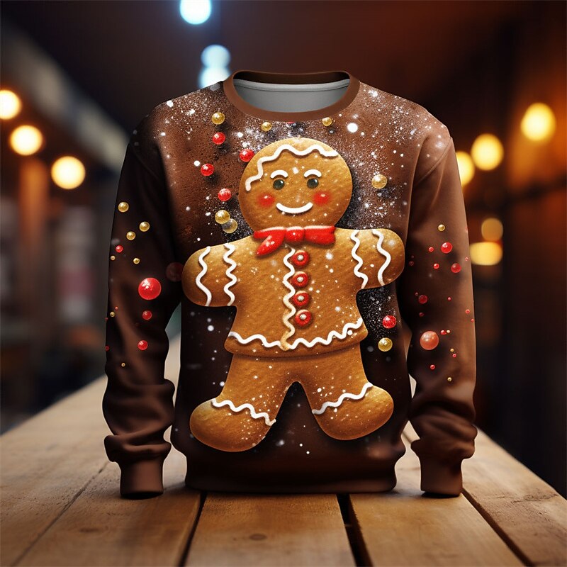 Christmas Santa Helper Festive Graphic Sweatshirt