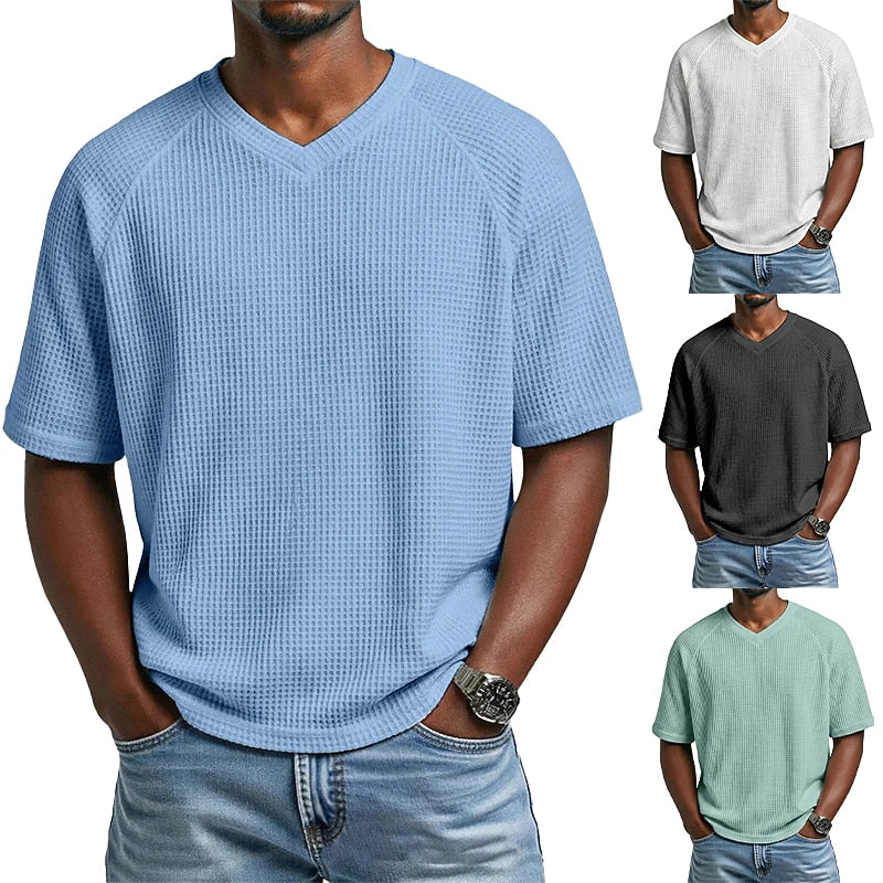 Men's Basic Waffle T-Shirt