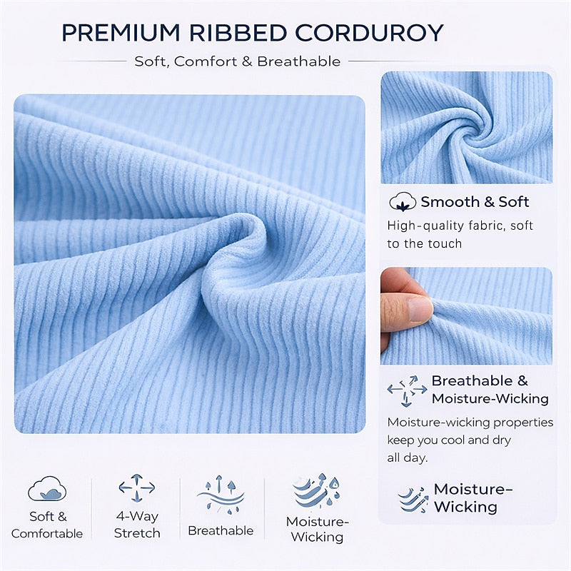 3Pcs Men's Textured Work Shirts