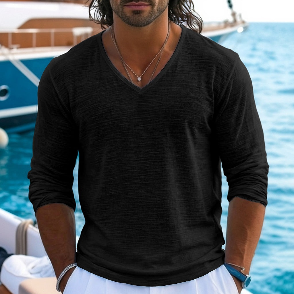 Men's Breathable Linen T-shirt