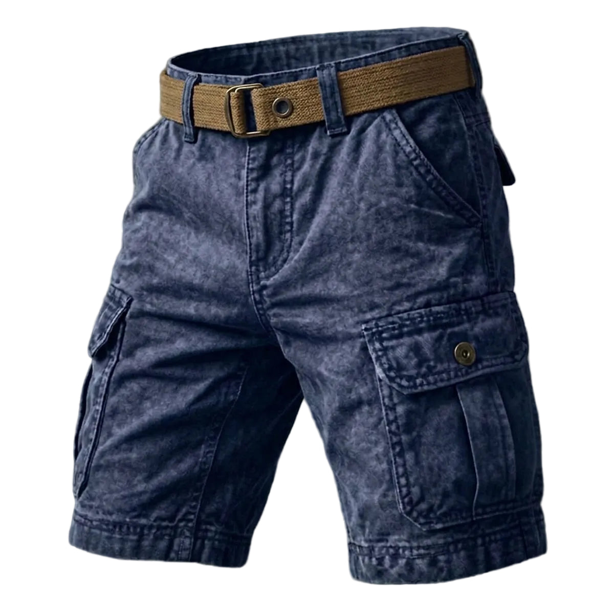 Vintage Washed Cotton Cargo Shorts