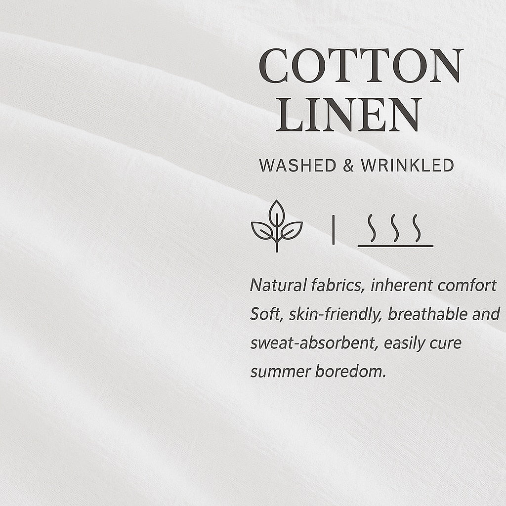 Summer Cotton Linen Shirt