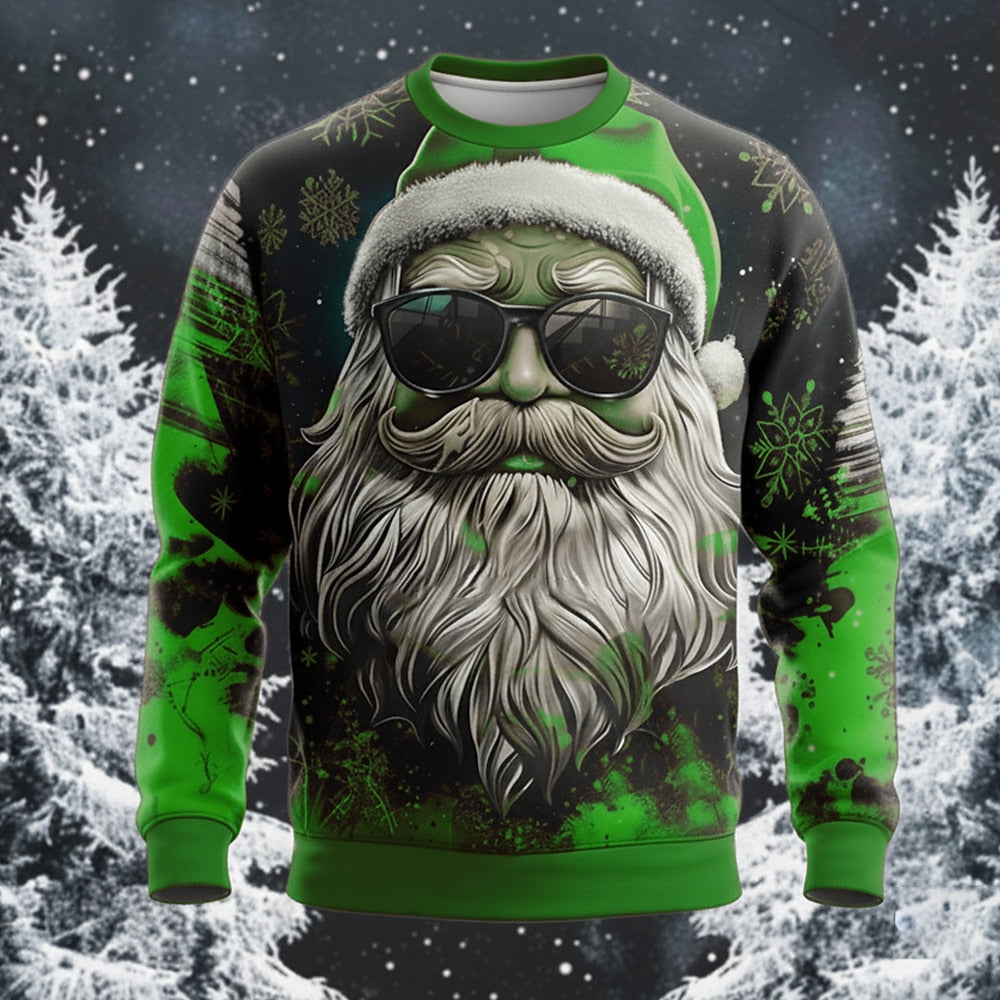 Christmas Santa Funny Cartoon Sweatshirt