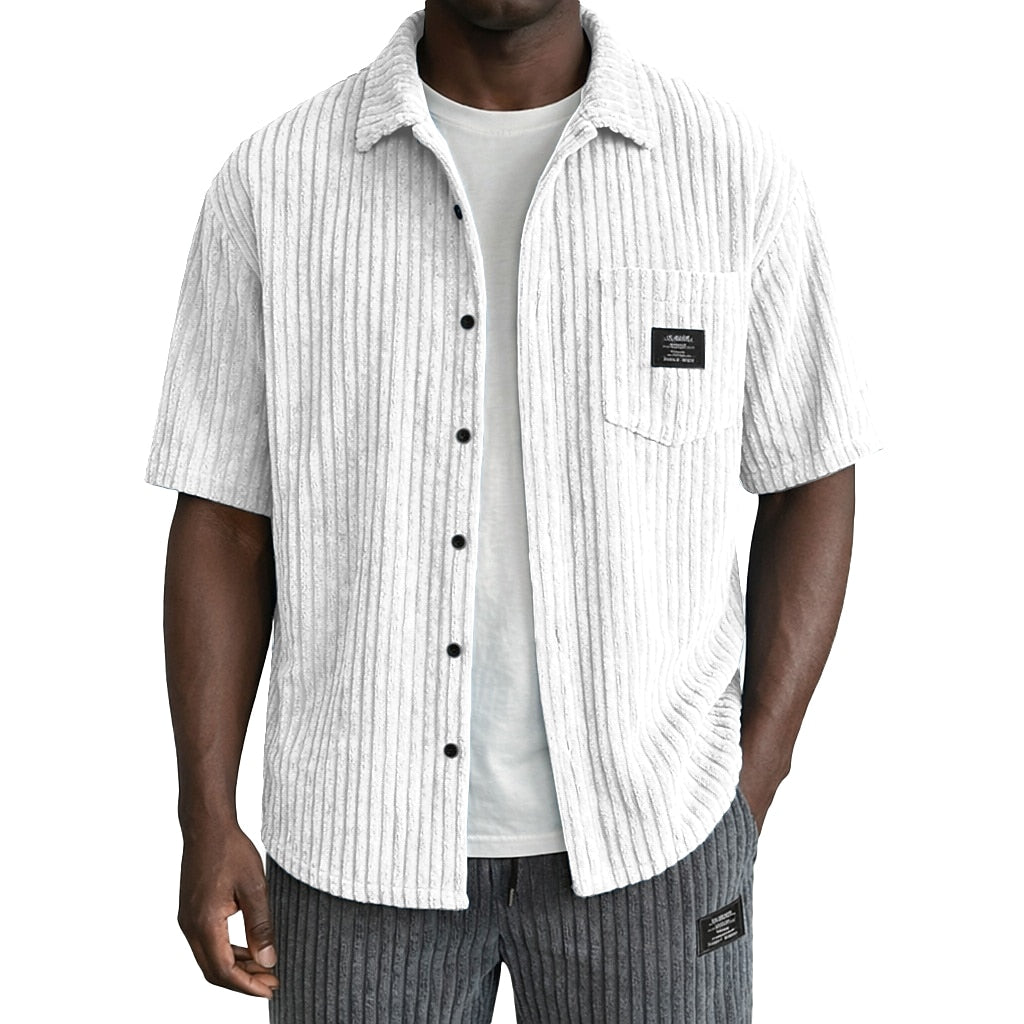 Men's Corduroy Shirt with Pocket