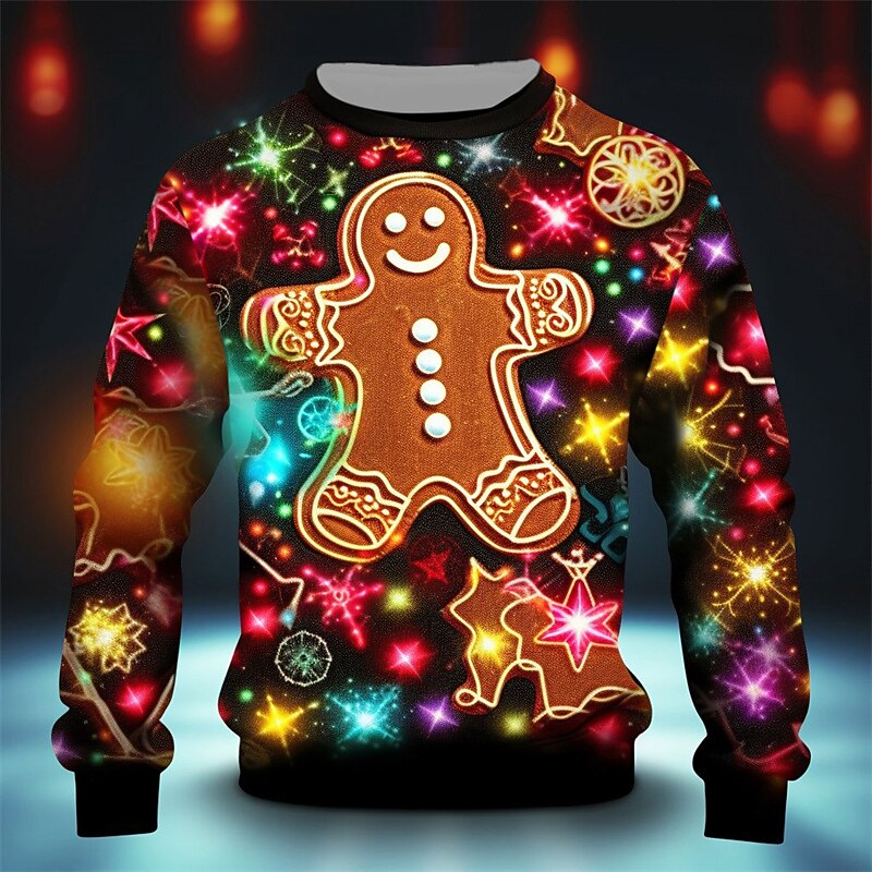 Christmas Santa Helper Holiday Graphic Sweatshirt