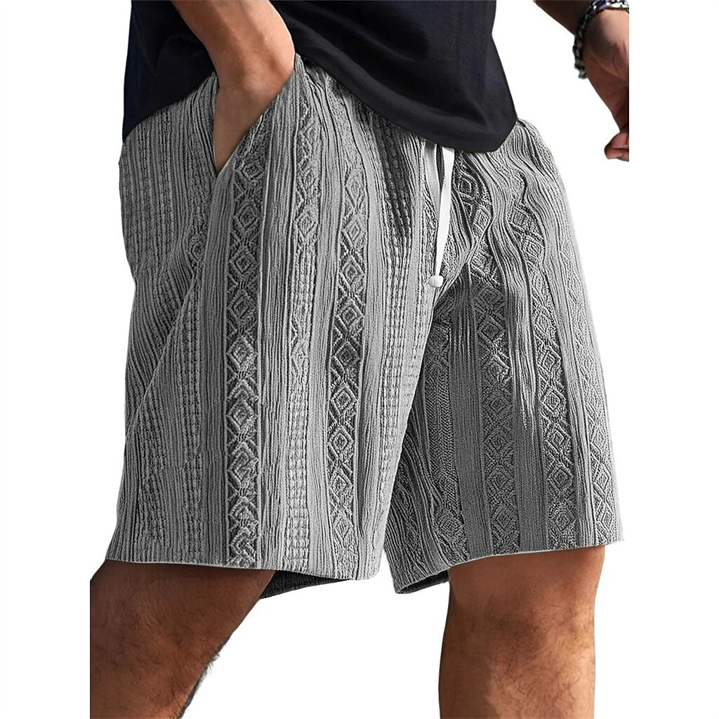 Men's Jacquard Textured Shorts
