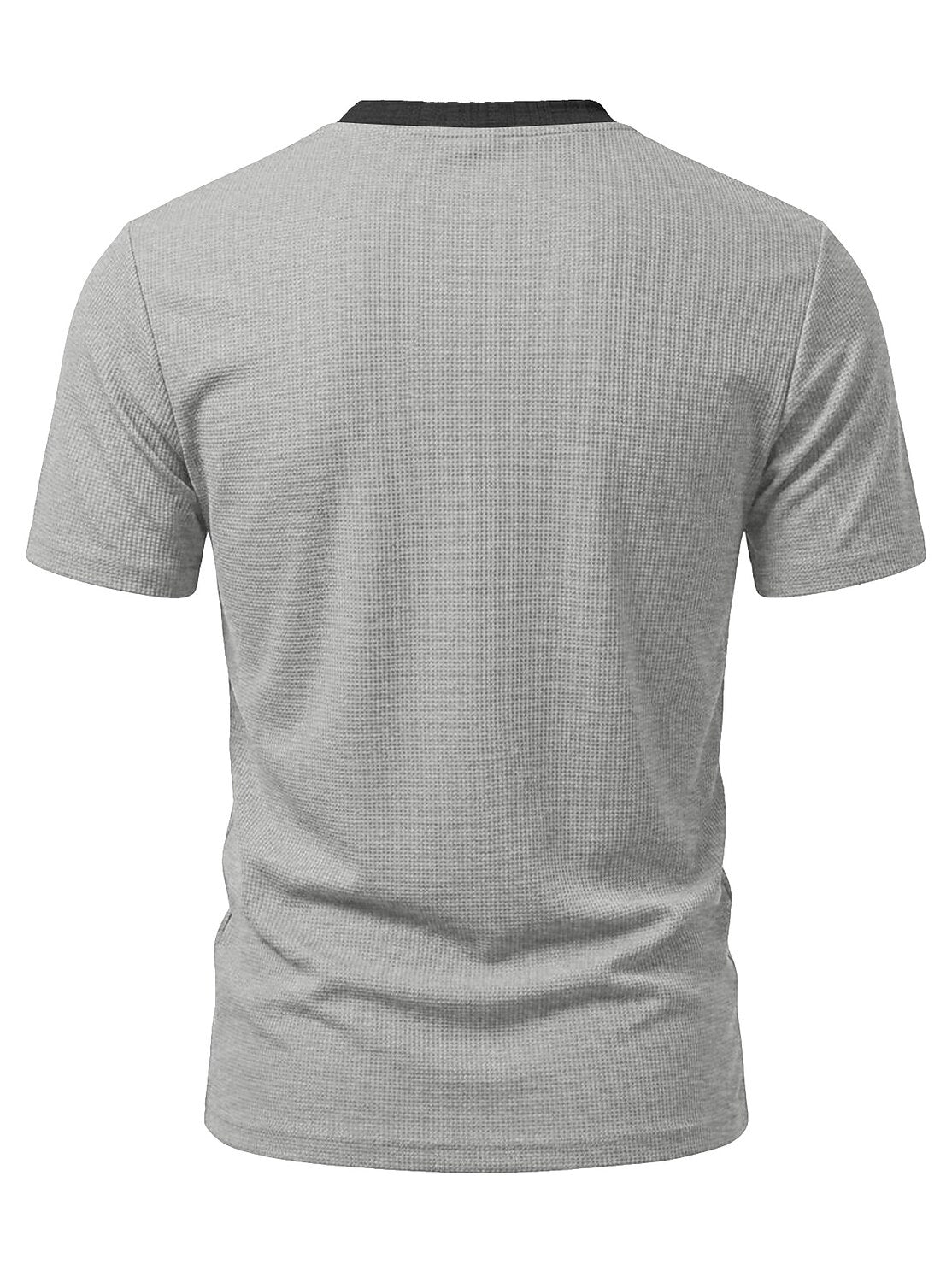 Men's Colorblock Waffle Henley T-Shirt
