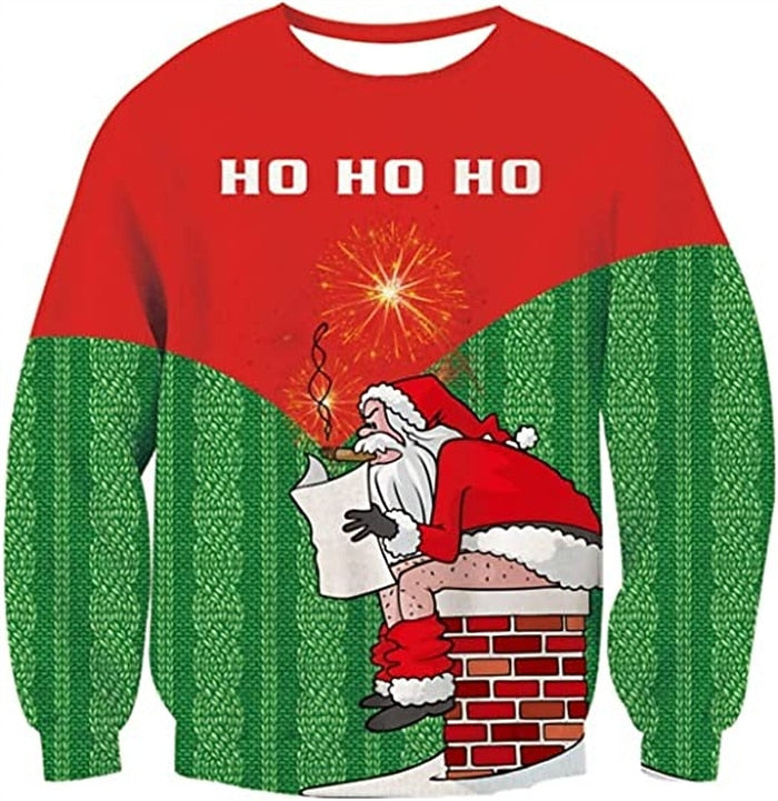 Christmas Santa Festive Holiday Merry Sweatshirt