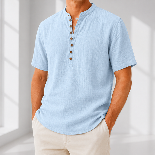 Comfortable Linen Popover Shirt