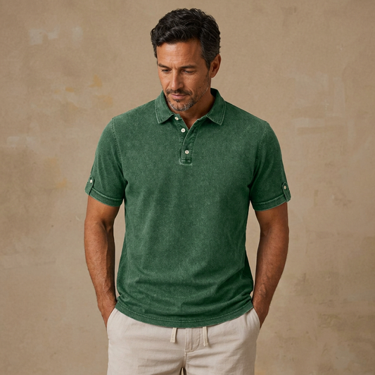 Broken-in Comfort 100% Cotton Polo Shirt