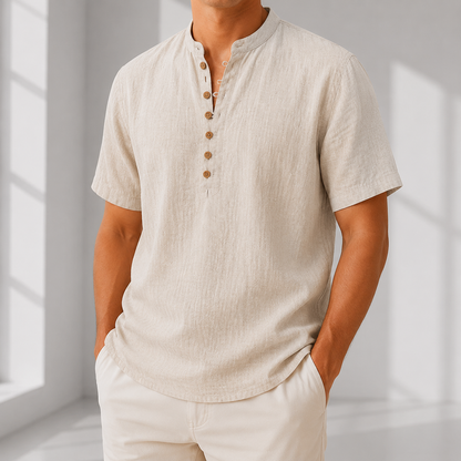 2-Pack Linen Popover Shirts