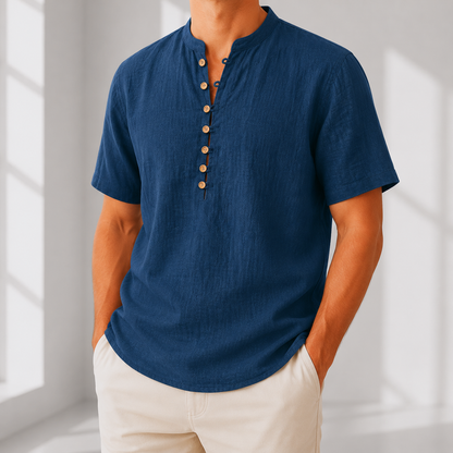Comfortable Linen Popover Shirt