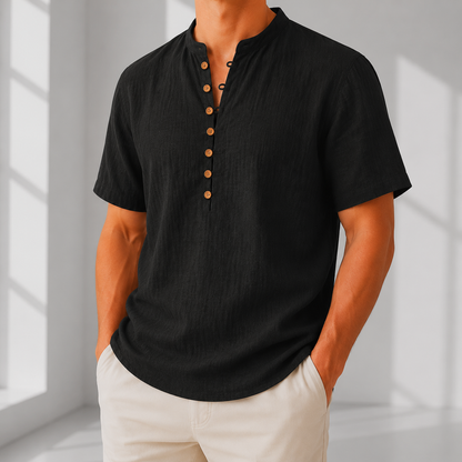 Comfortable Linen Popover Shirt