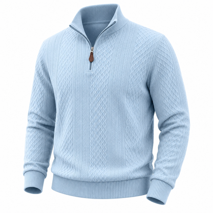 Men's Jacquard Everyday Zipper Sweatshirt
