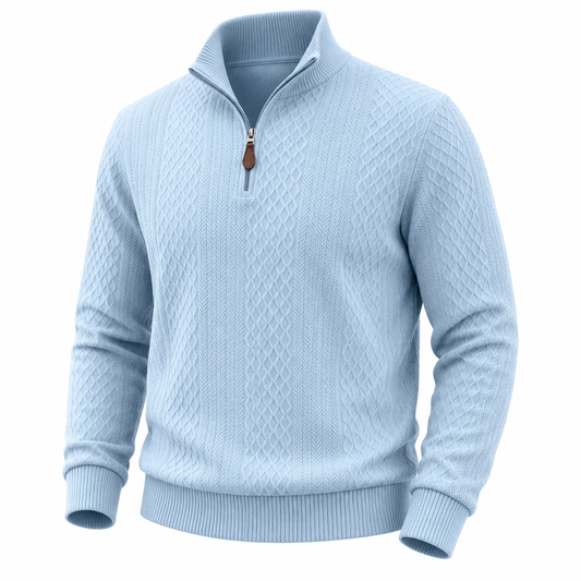Men's Jacquard Everyday Zipper Sweatshirt