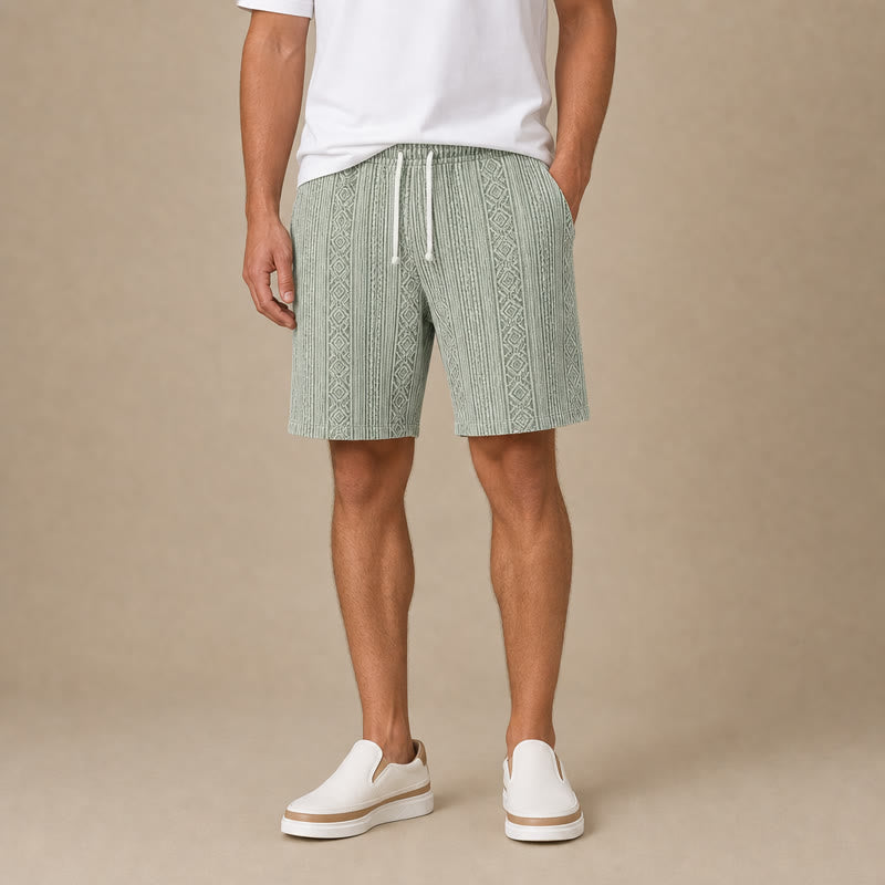Men's Jacquard Textured Shorts