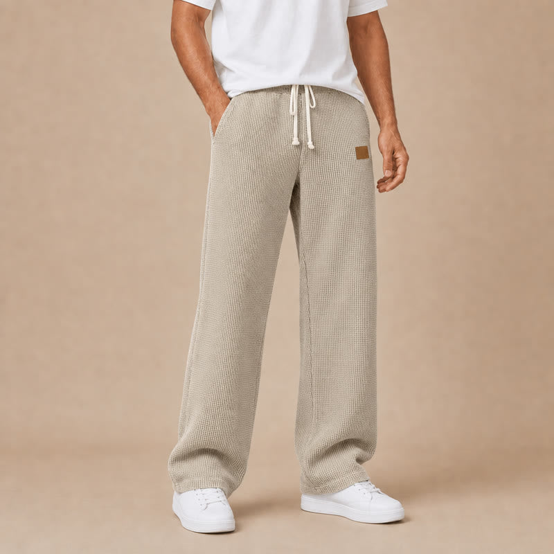 Men's Waffle Drawstring Sweatpants