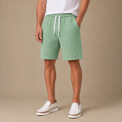 Lightweight Waffle Shorts-Comfortable Summer Wear