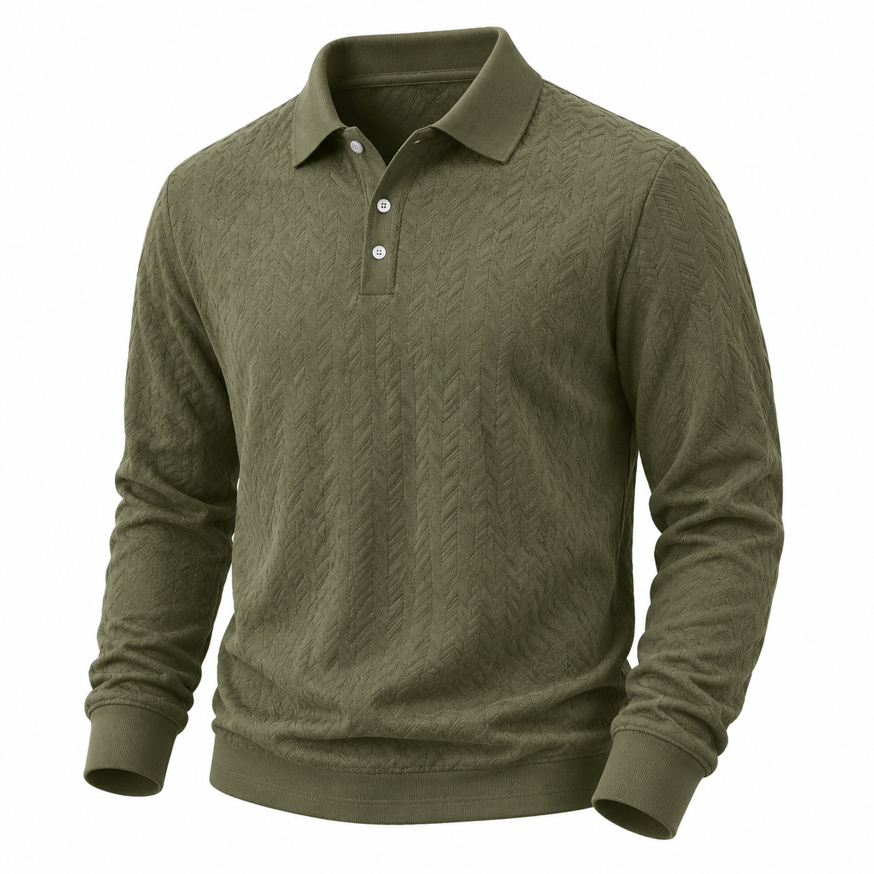 Men's Jacquard Textured  Polo