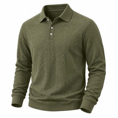 Men's Jacquard Textured  Polo