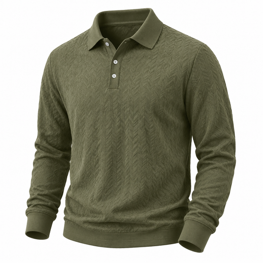 Men's Jacquard Textured  Polo