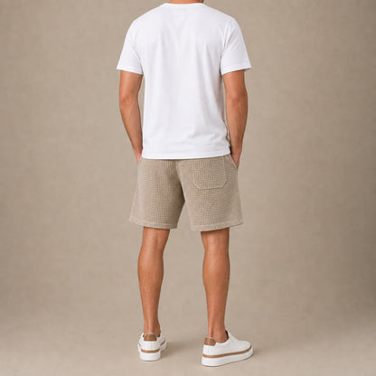 Men's Waffle Shorts With Pockets