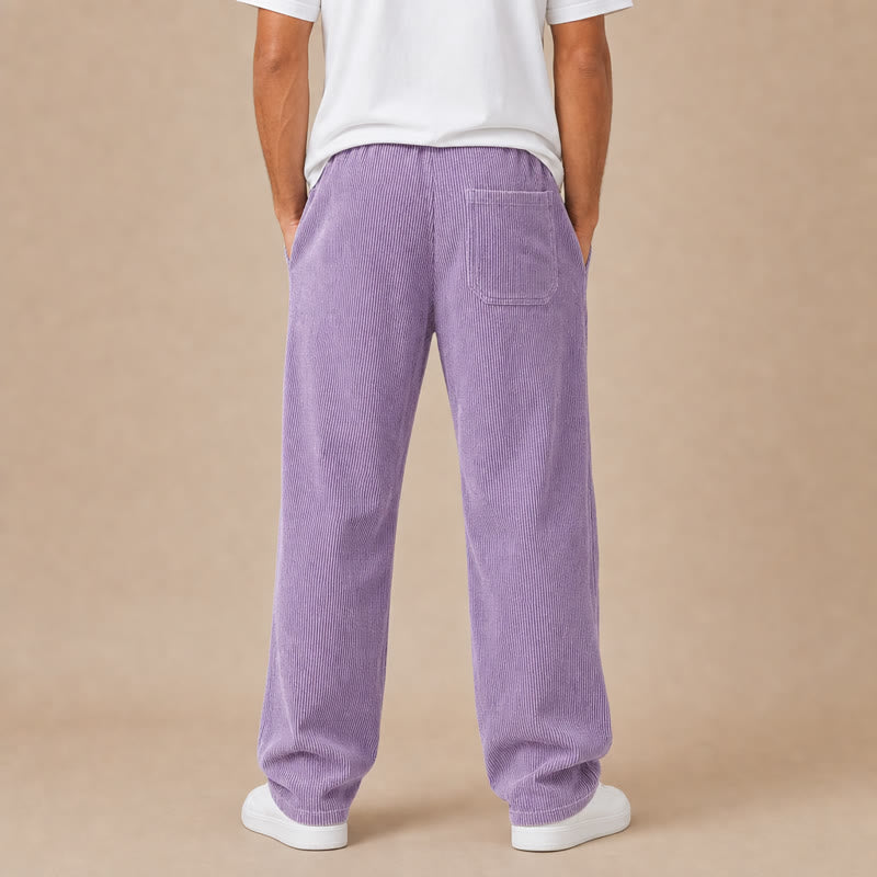 Men's Corduroy Drawstring Sweatpants