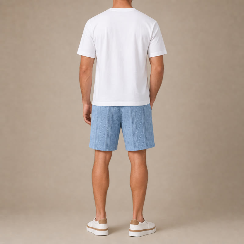 Men's Textured Jacquard Shorts