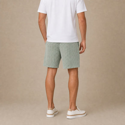 Men's Jacquard Textured Shorts
