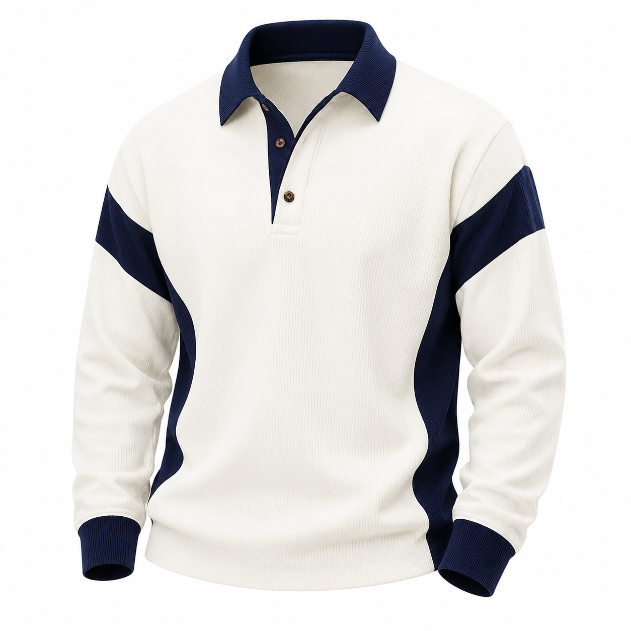 Colorblock Corduroy Polo Shirt