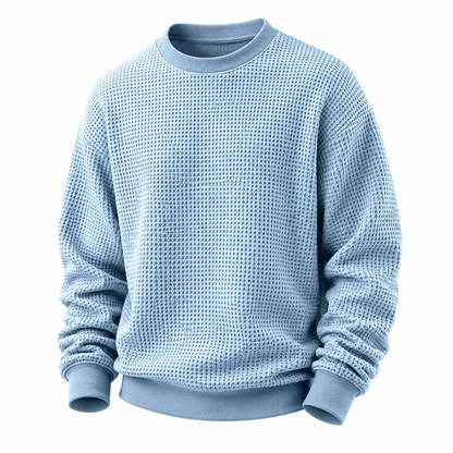 Classic  Waffle Crewneck Sweatshirt