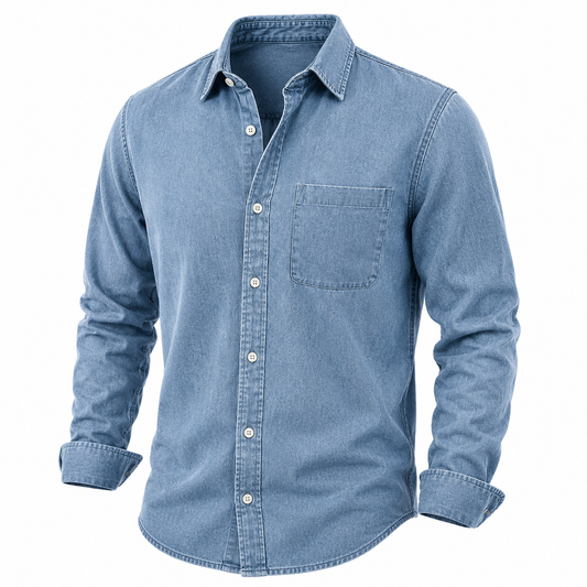 Vintage Long Sleeve Button Up Cotton Shirt