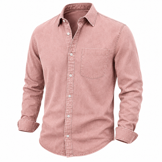 Long Sleeve Button Up Cotton Shirt