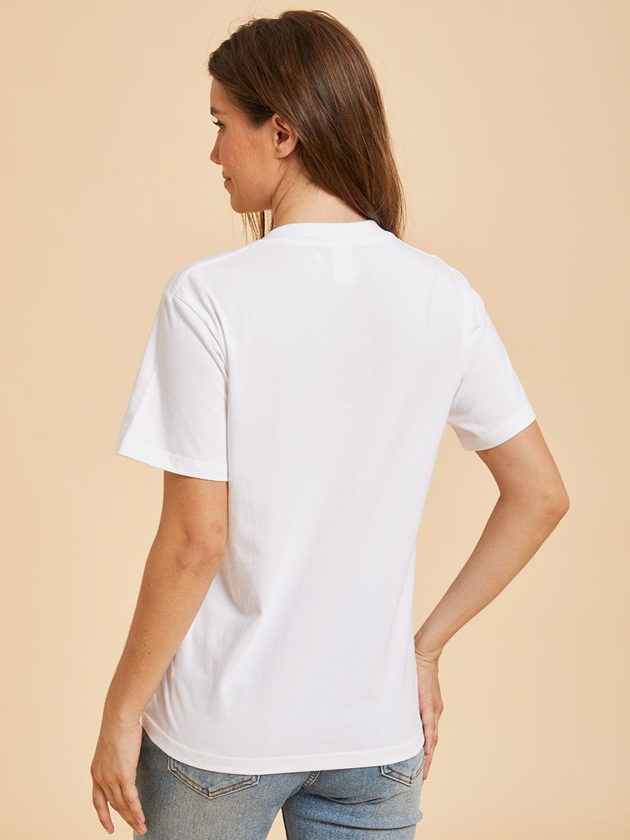 Women's 100% Cotton Crew Neck Top