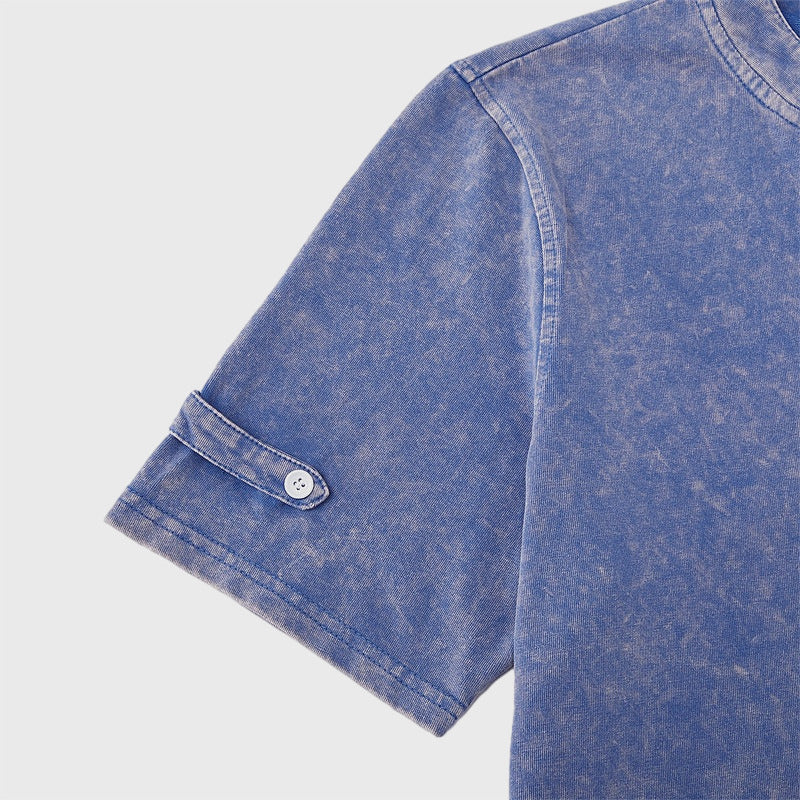 100% Cotton Hawaii Washed Henley T-Shirt