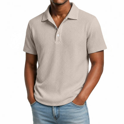 Men's Waffle Knit Polo