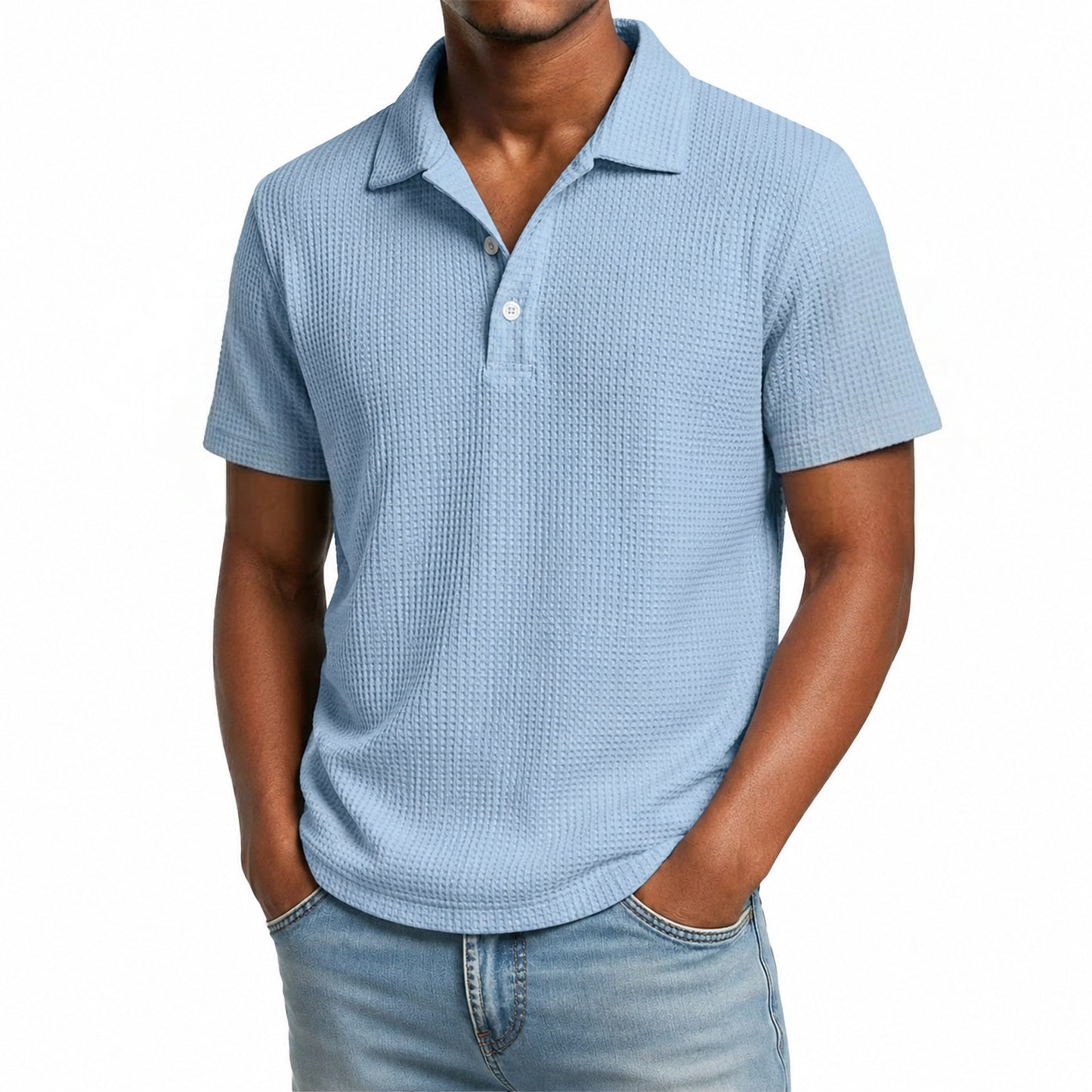 Men's Waffle Knit Polo