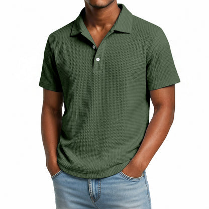 Men's Waffle Knit Polo