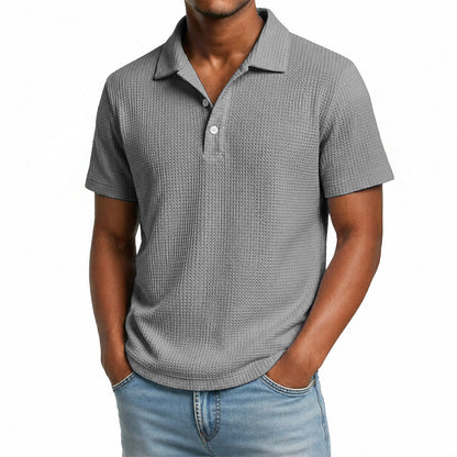 Men's Waffle Knit Polo