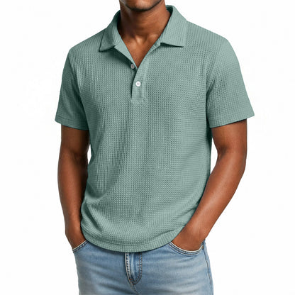 Men's Waffle Knit Polo