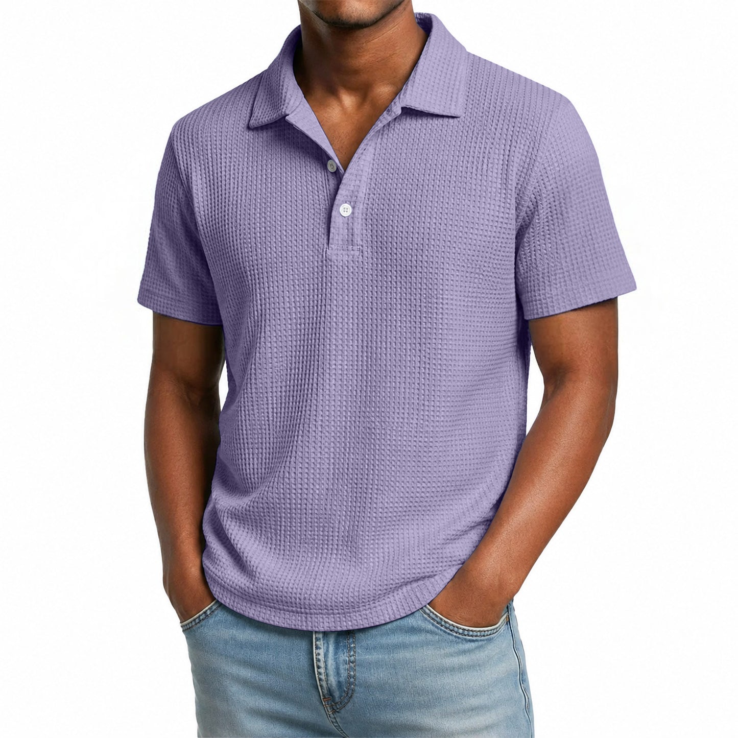 Men's Waffle Knit Polo