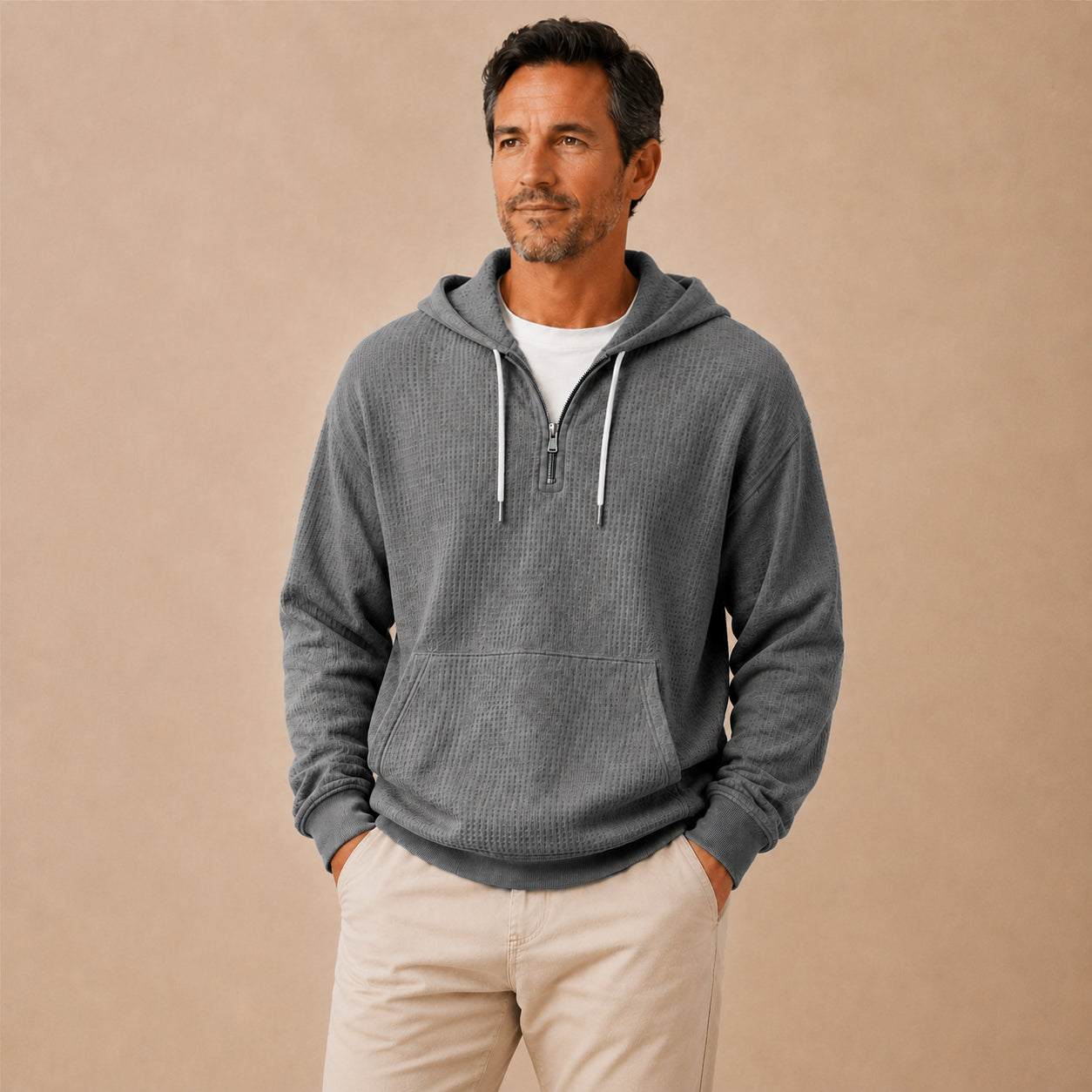 Comfort Waffle Pullover Hoodie