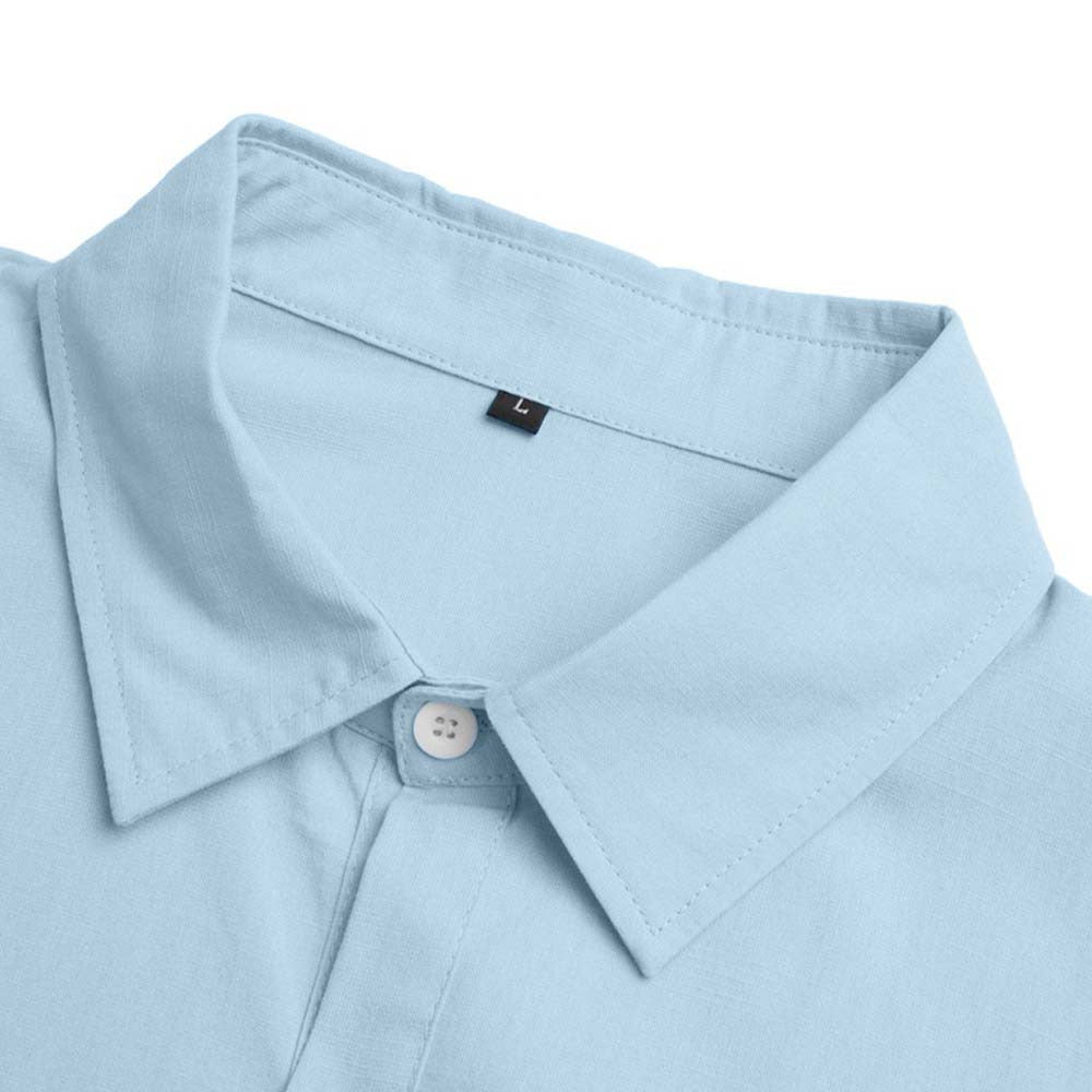Long Sleeve Cotton Linen Shirt