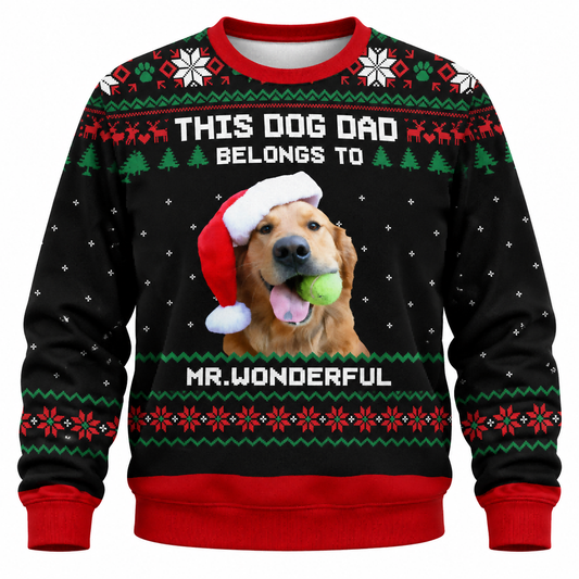 Christmas Dog Festive Funny Cozy Sweatshirt