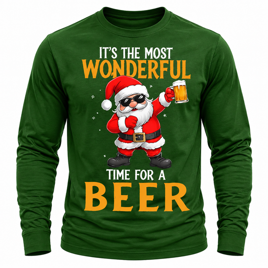Men's Santa Oktoberfest Christmas Tee